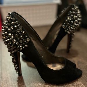 Sam Edelman Lorissa studded heels, Suede, Seen on Carrie Underwood